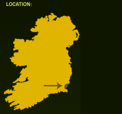 Map indicating location of The Raven Nature Reserve in County Wexford